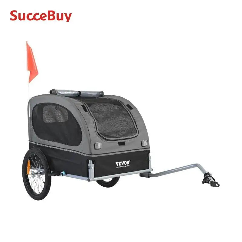 Dog Bike Trailer 88 Lbs Carrier Pet Cart Collapsible Storage