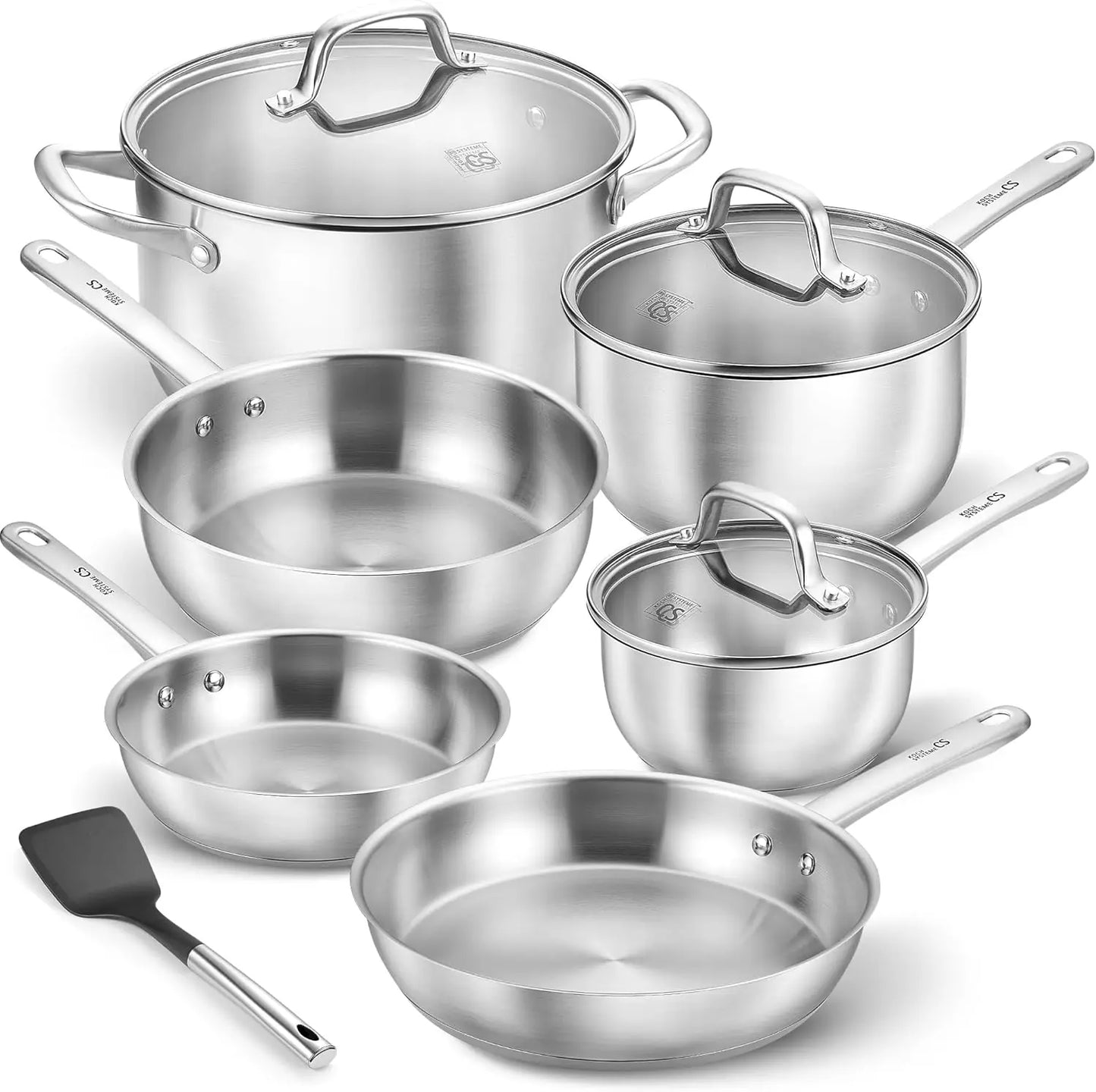 Koch Systeme CS 10 Piece Stainless Steel Cookware Set