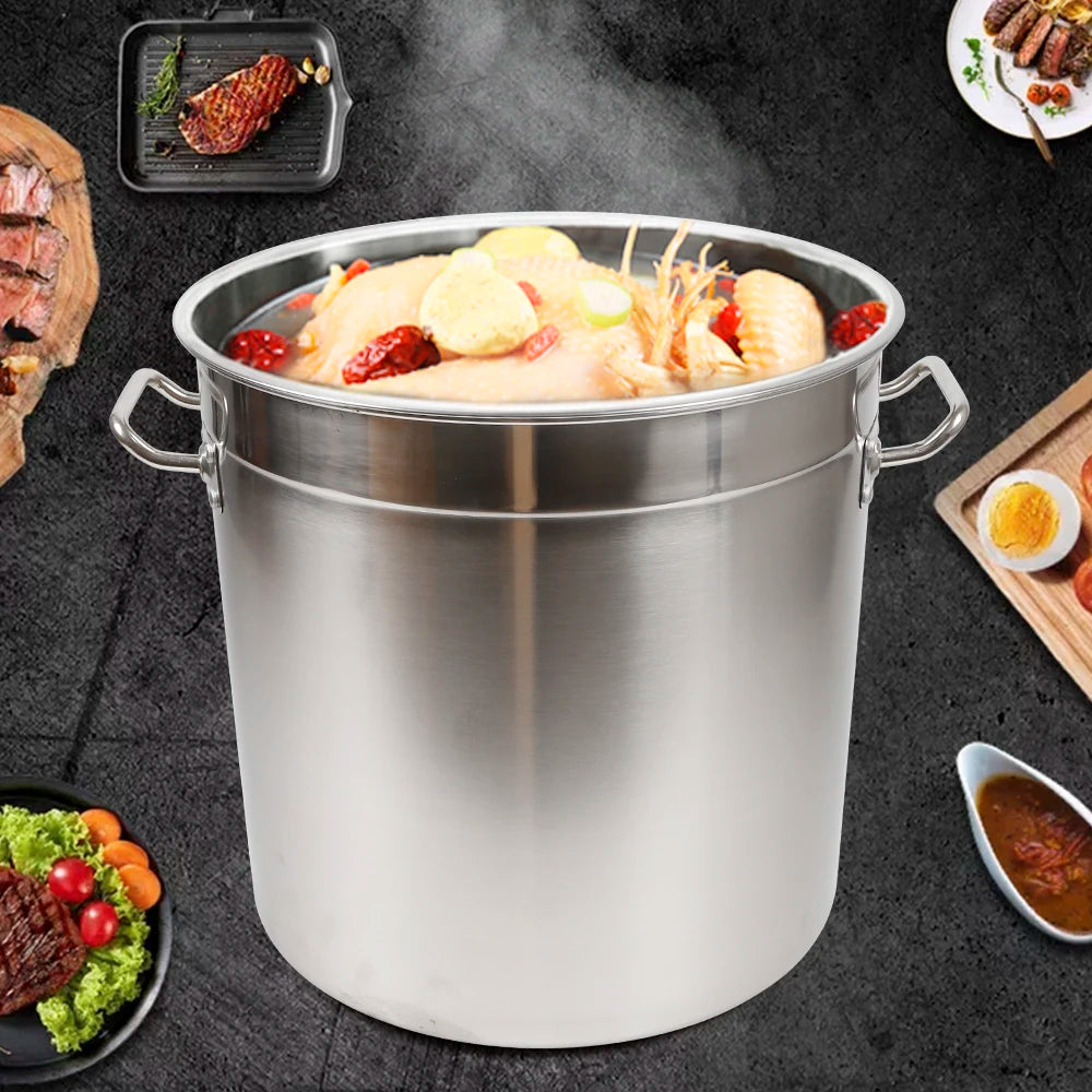 35L Thickened Stainless Steel Multipurpose Stock Pot Lid