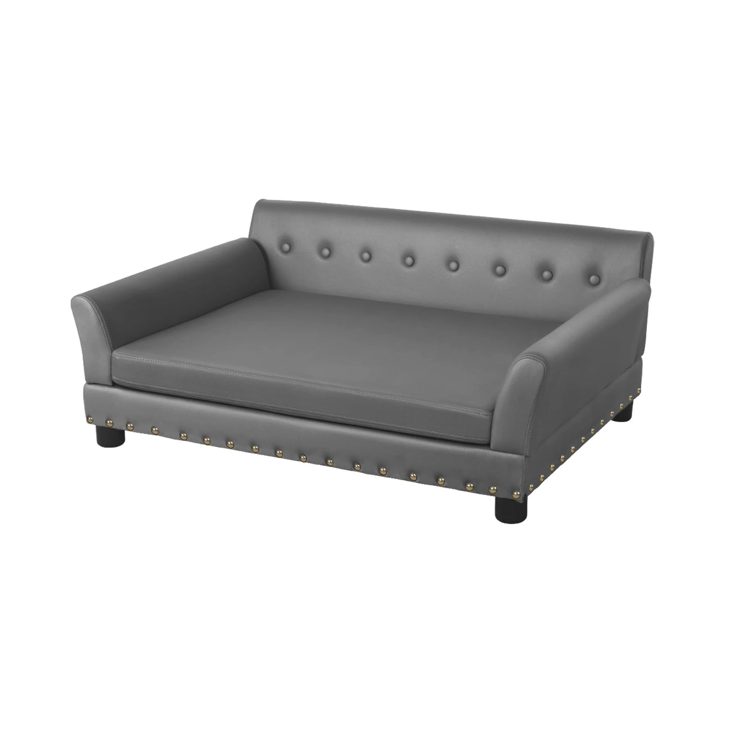 Luxurious Elevated Dog Bed XL With Microfiber Leather Cover