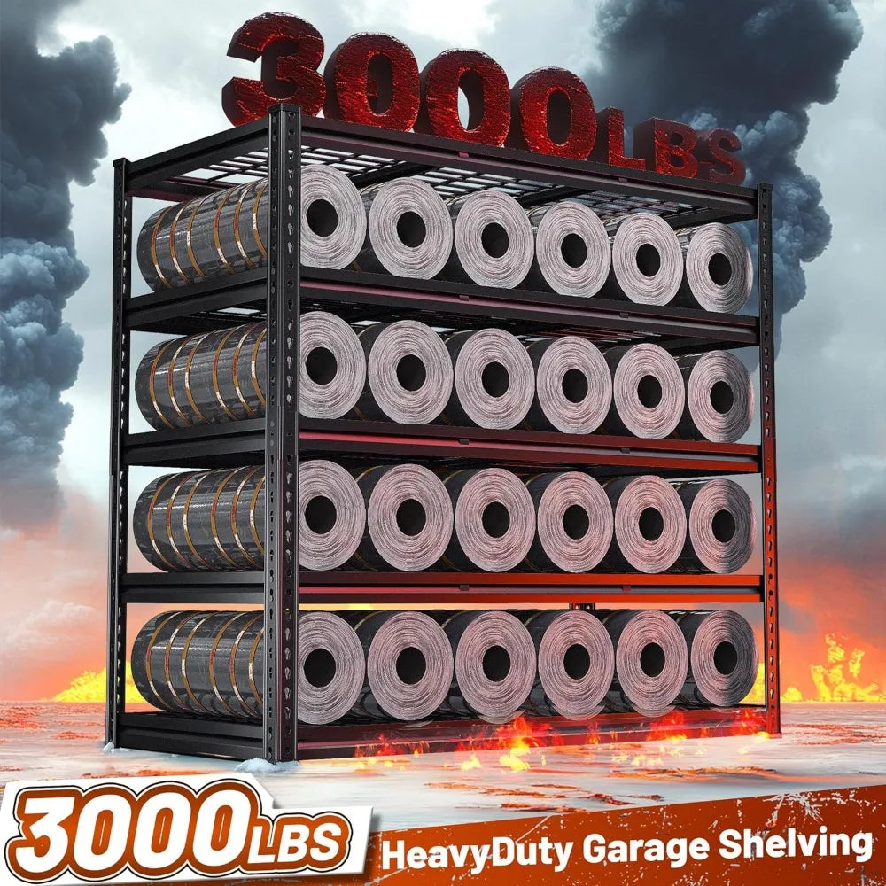 48 W Garage Shelf 3000LBS Heavy Duty Adjustable Storage