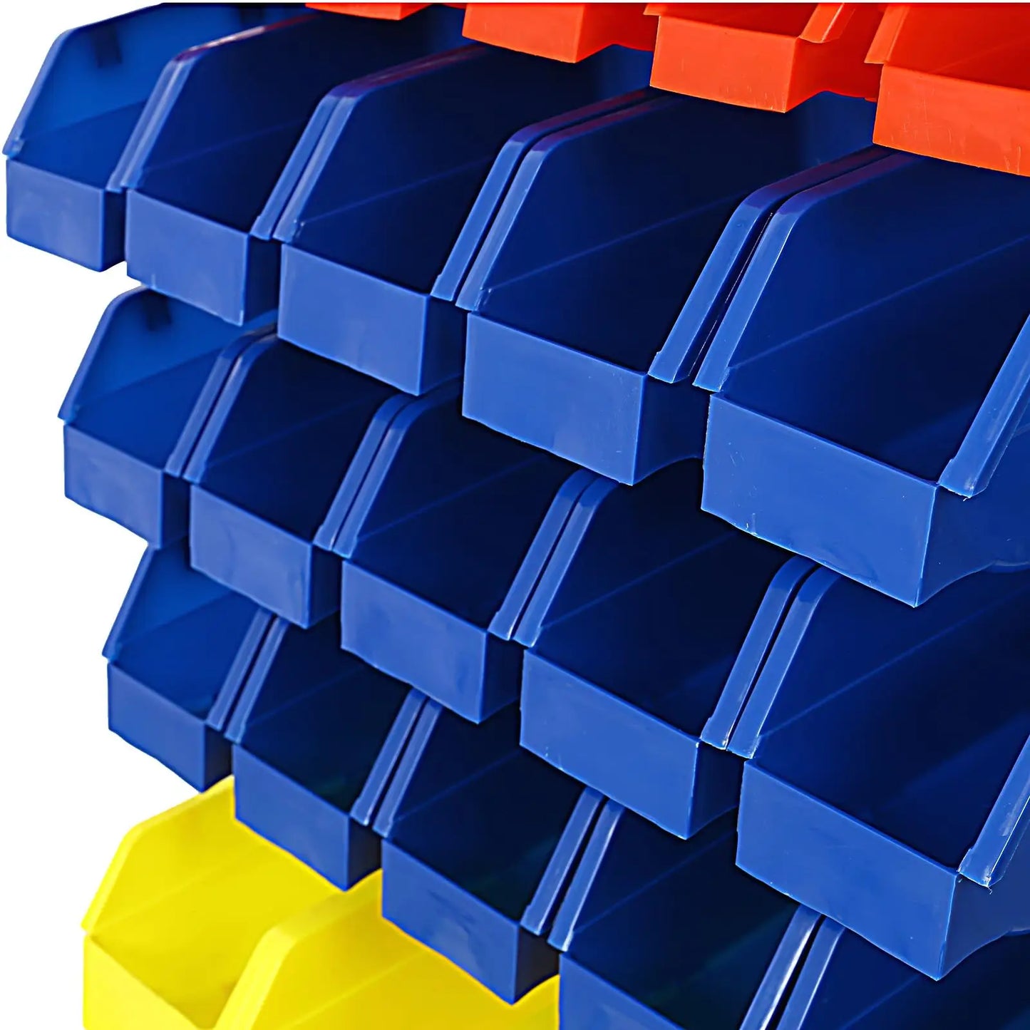90-Compartment Storage Shelving with Locking Wheels for Garage