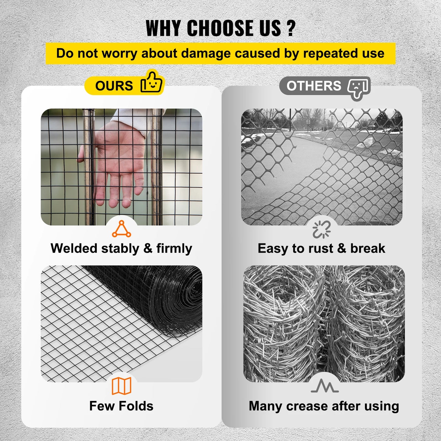 Welded Wire Vinyl Coated Chicken Mesh 1x1 16 Gauge 24x50