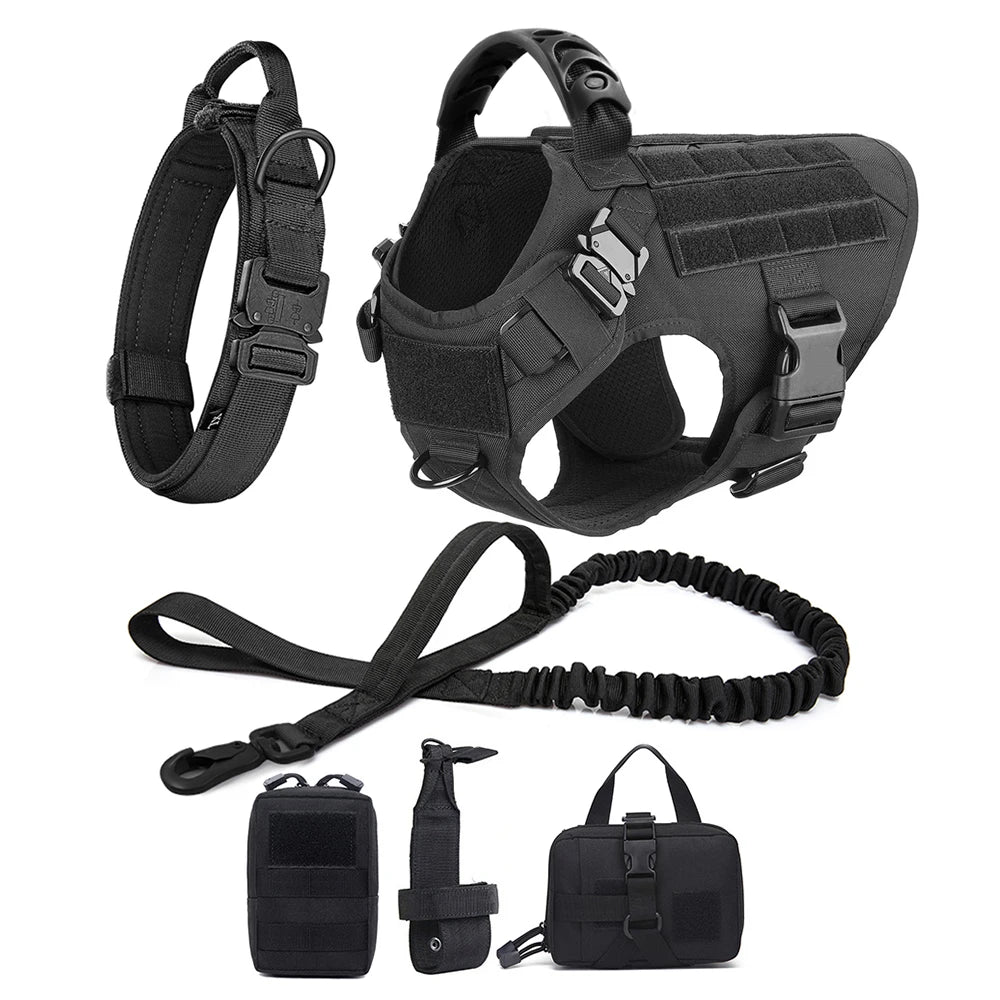 Large Dog Harness And Leash Set For German Shepherds