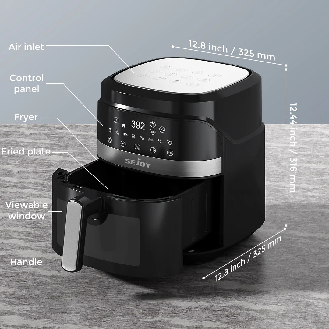 Air Fryer 8 In 1 6L Electric Oven Oilless Cooker Roast Bake