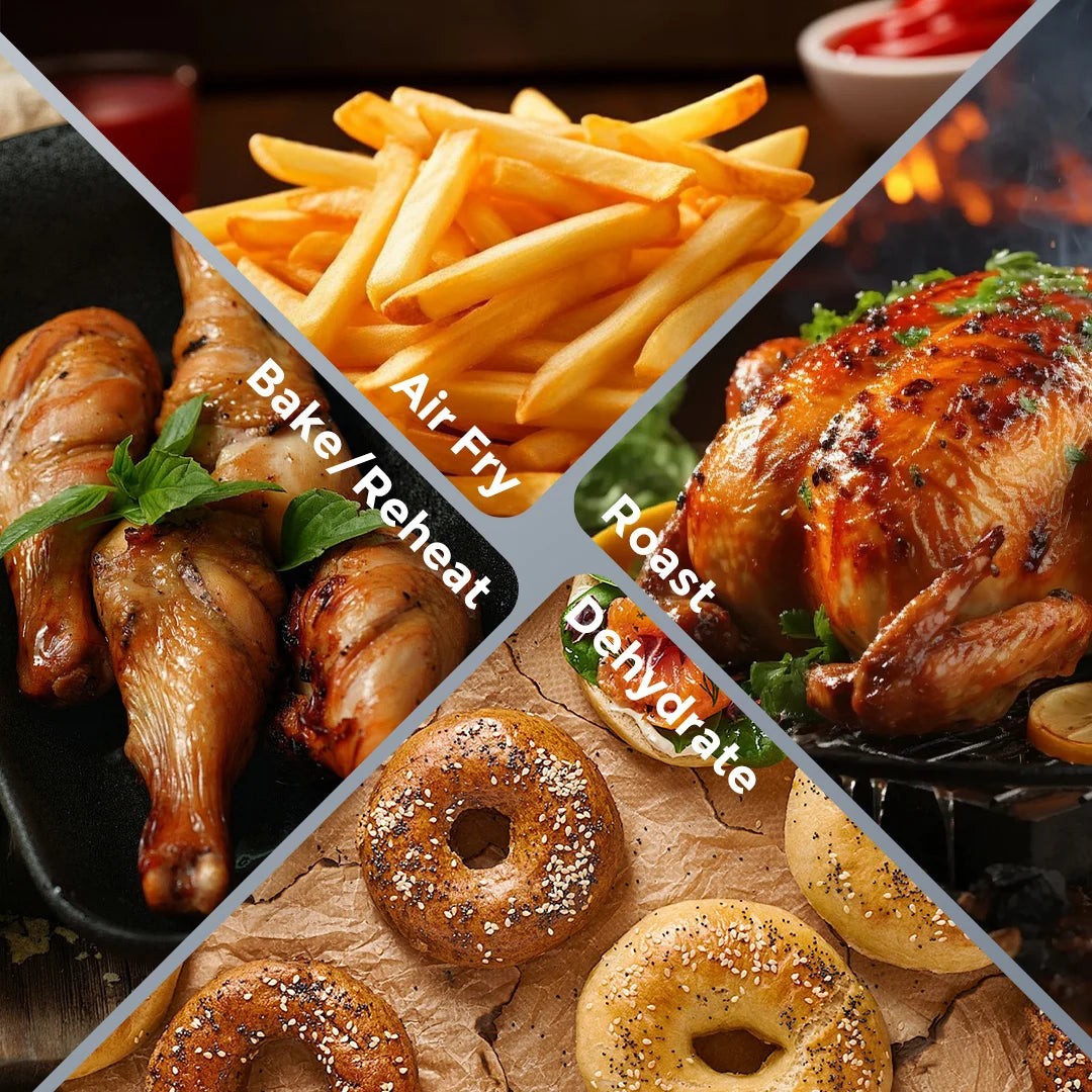 Air Fryer 8 In 1 6L Electric Oven Oilless Cooker Roast Bake