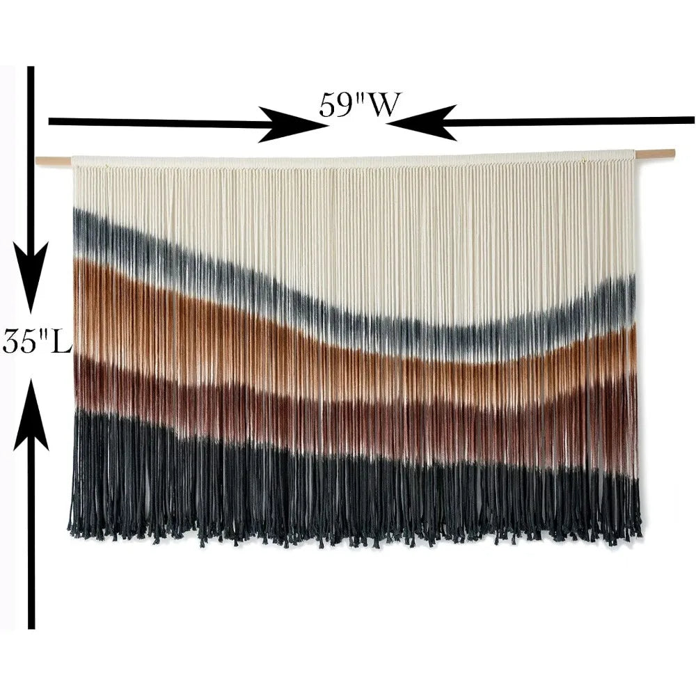 Hanging Wall Decor Large-Scale Tie-Dye Tapestry 57" Wx 35" L