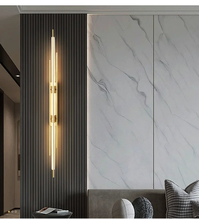 Modern LED Long Wall Lamp Bedroom Bedside Lamp LivingRoom DiningRoom Loft Wall Light Staircase Corridor Wall Sconces