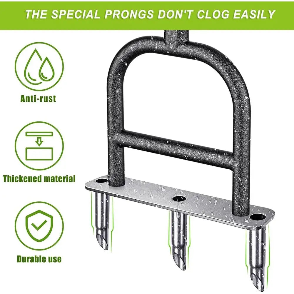 Lawn Coring Aerator Stainless Steel 3 Corer Plug Tool