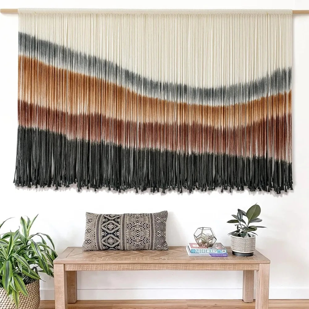 Hanging Wall Decor Large-Scale Tie-Dye Tapestry 57" Wx 35" L