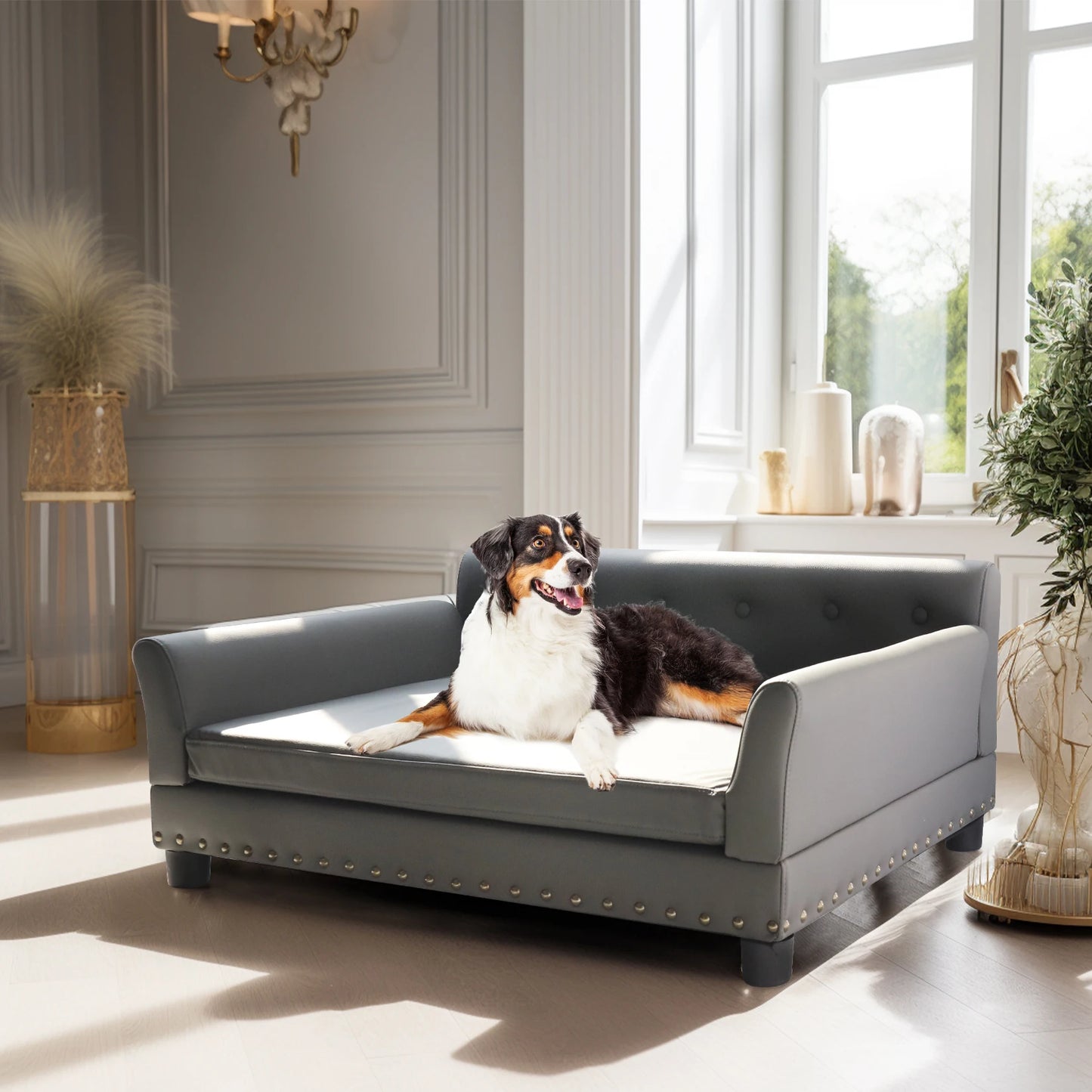 Rectangle Pet Bed For Medium And Large Dogs Elevated Sofa