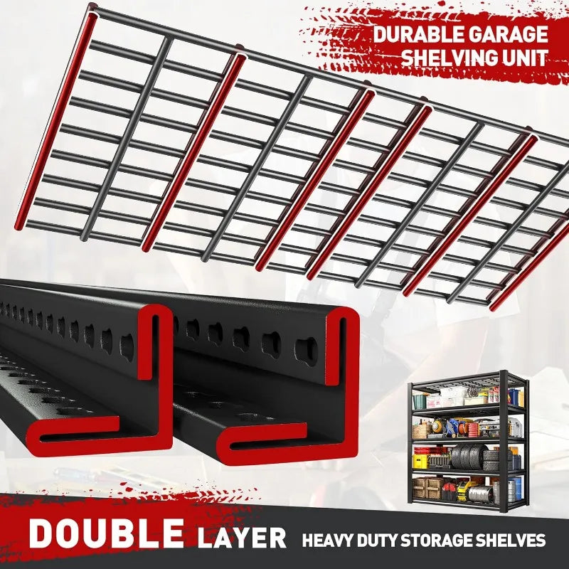 Garage Shelving 3000LBS Storage Shelves Heavy Duty Unit