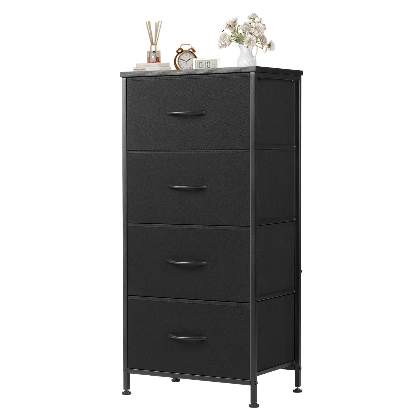 JHK 4 Fabric Living Room Cabinet With Wardrobe Steel Frame