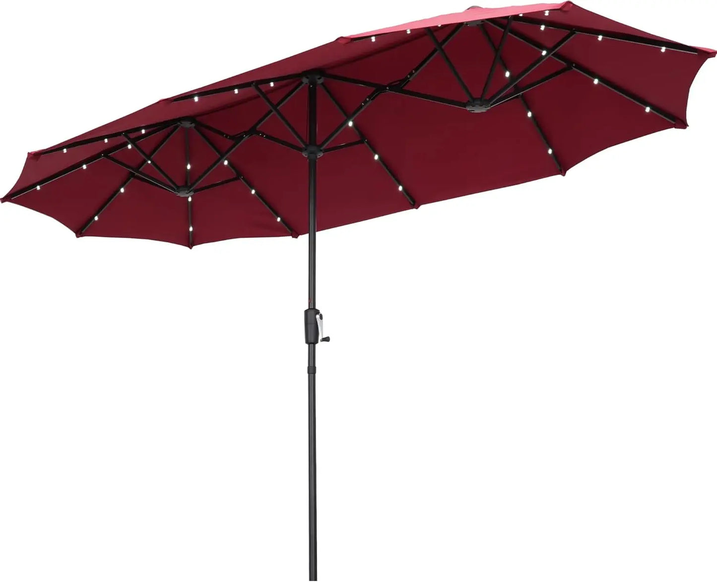 13Ft Large Patio Umbrella With Base Outdoor Double-Sided