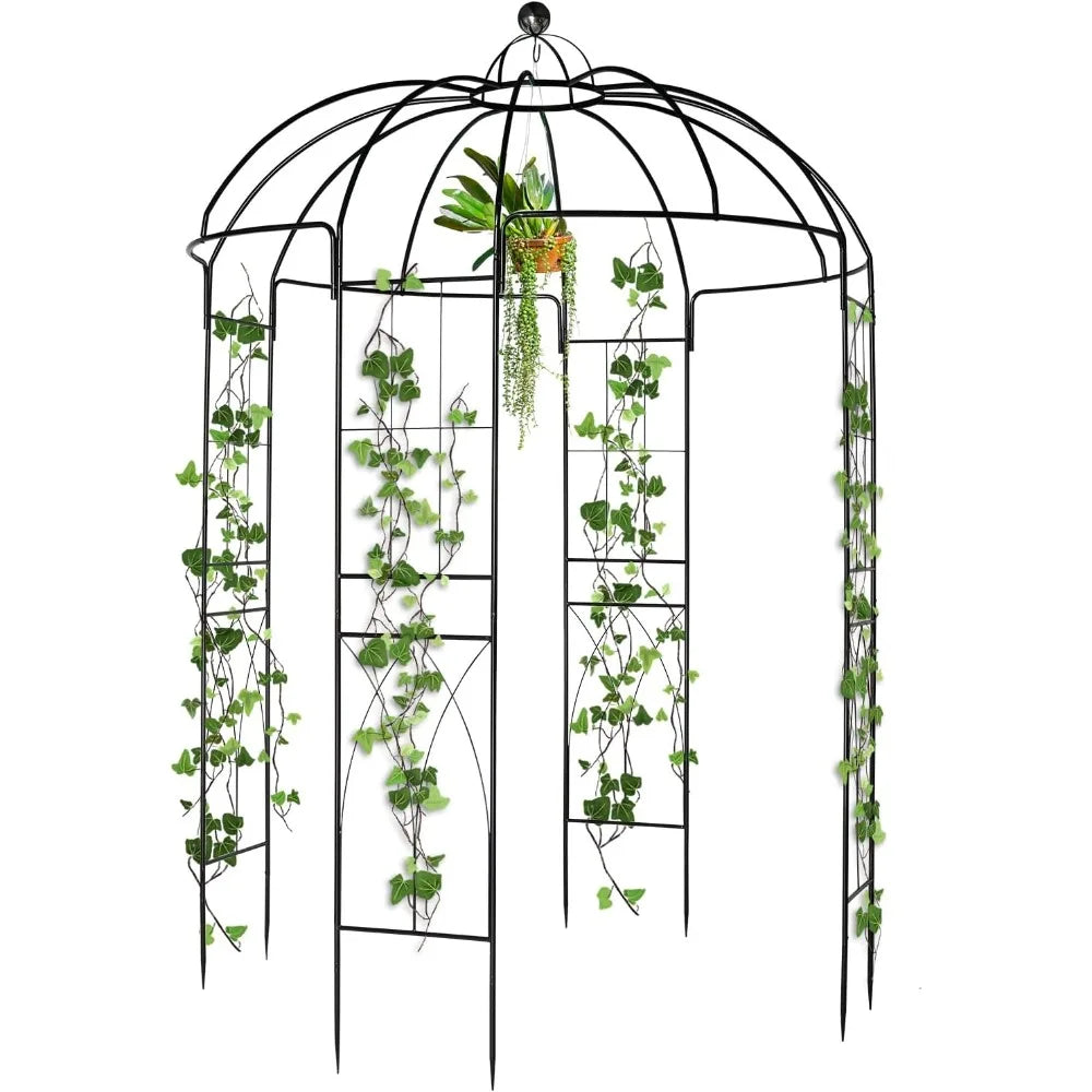 Heavy Duty Garden Arch Arbor Metal Pergola Outdoor Use