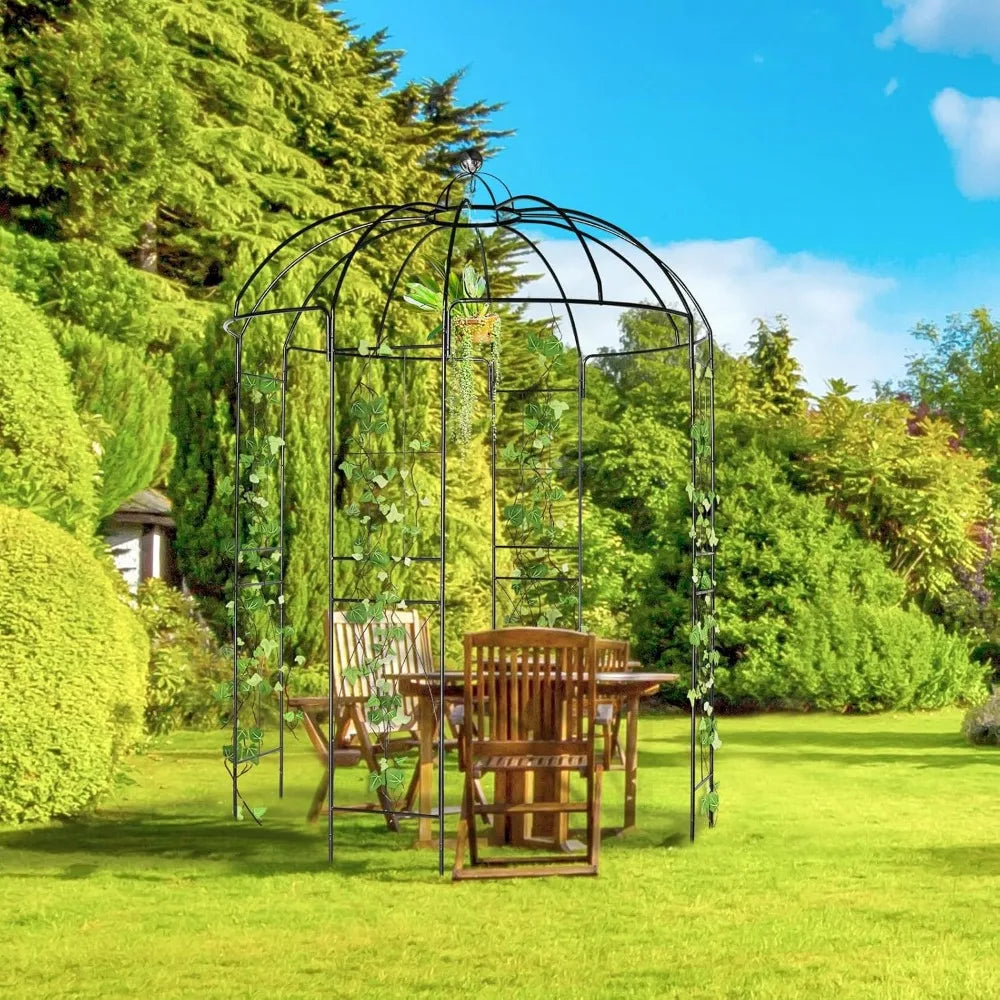 Heavy Duty Garden Arch Arbor Metal Pergola Outdoor Use
