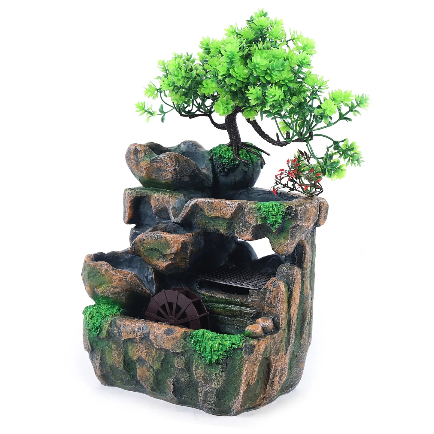 Indoor Room Fountain Waterfall Desktop Water Feature LED