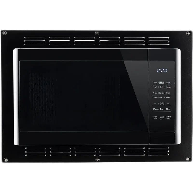 RecPro RV Kitchen Air Fryer Convection Microwave Black