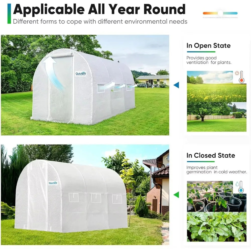 Quictent Premium Greenhouse 10x6.6FT Portable Walk-in