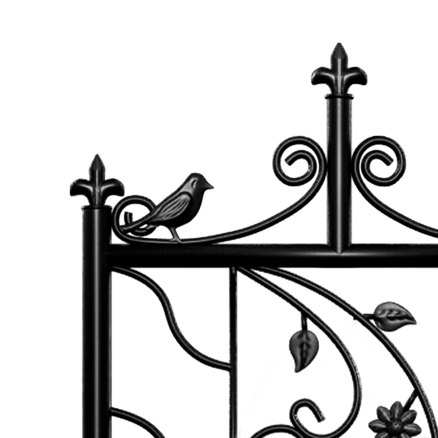 71 Inch Garden Trellis Decorative Outdoor Tall Metal Fence