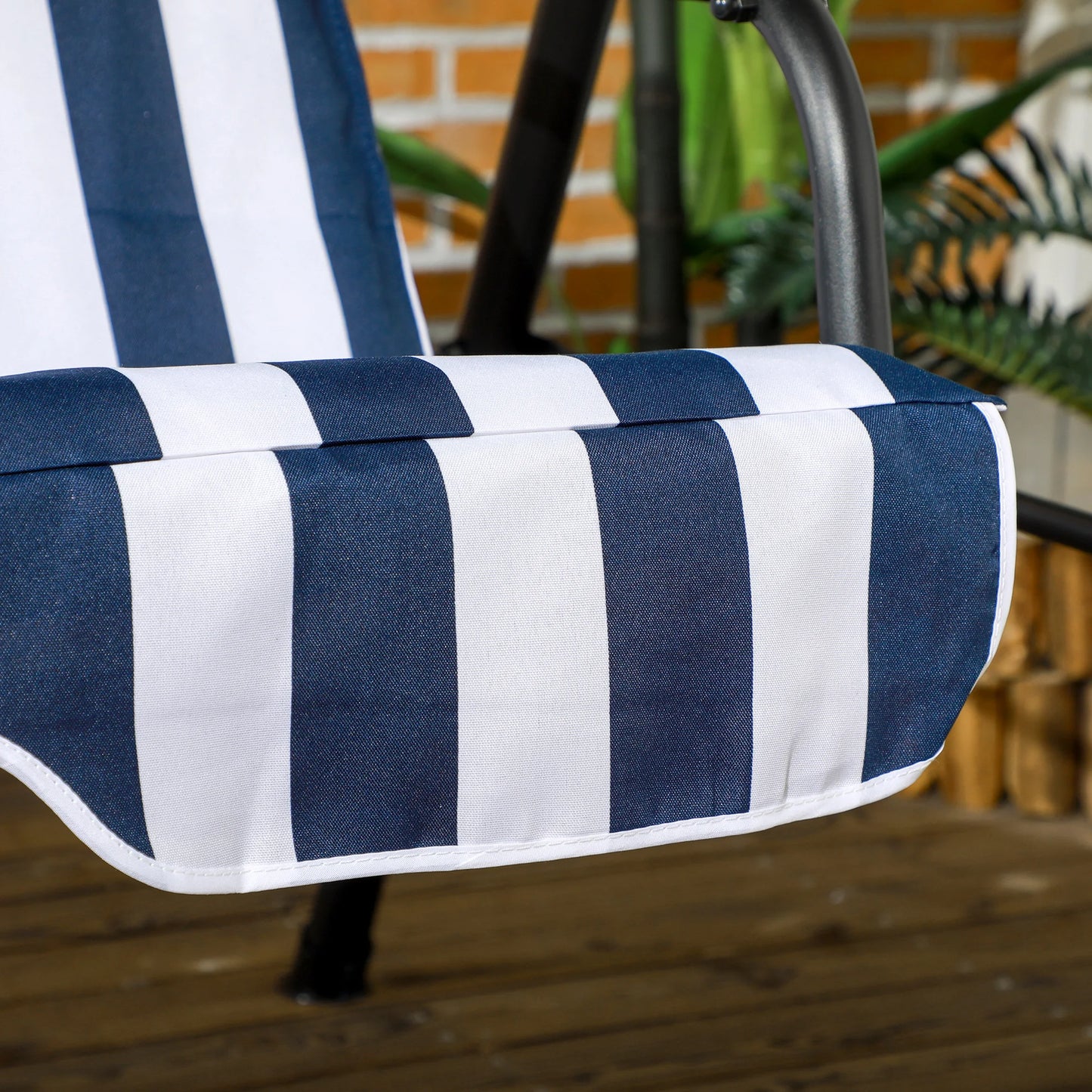 Porch Swing Hammock Bench Lounge Chair Steel 3 Seat Canopy