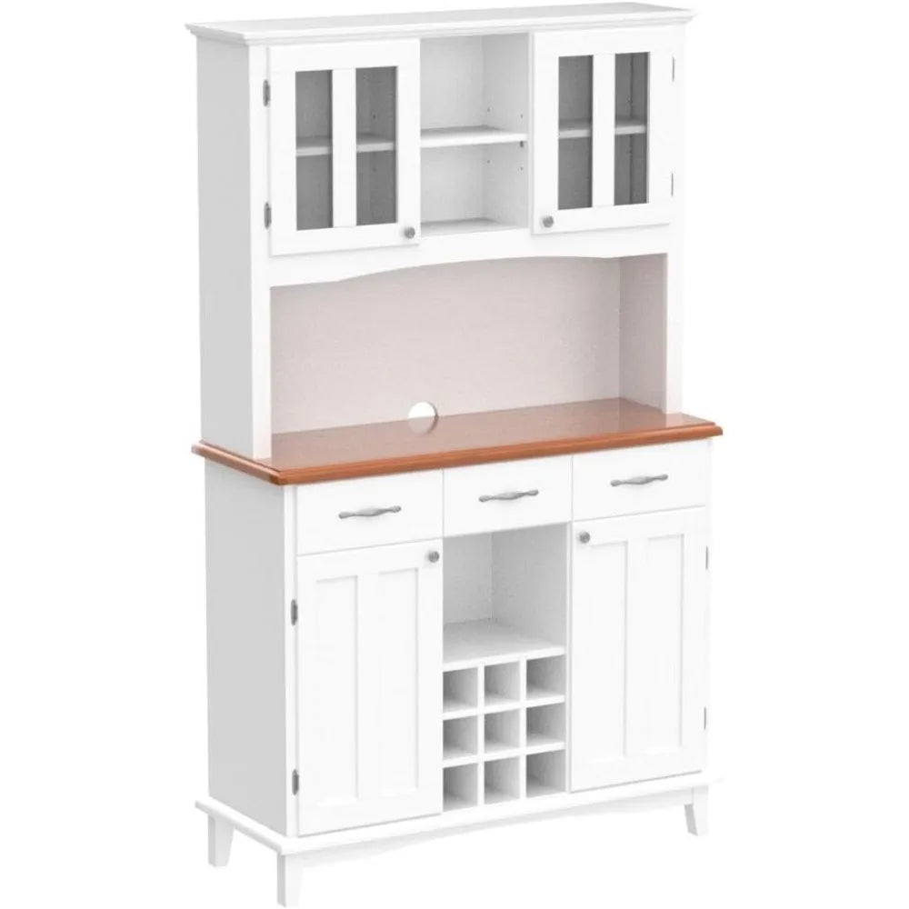 Kitchen Pantry Storage Cabinet, Freestanding Microwave Cupboard
