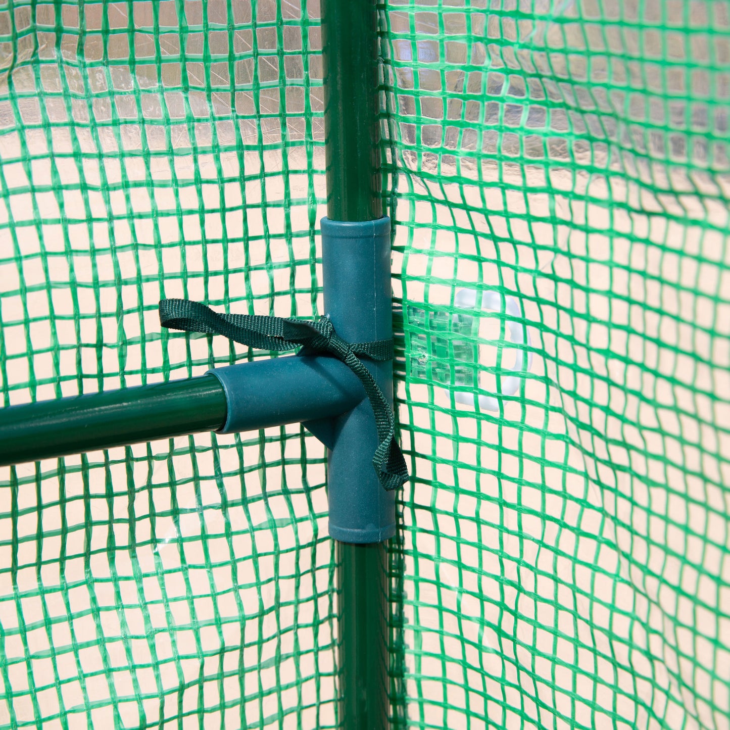 Walk-In Greenhouse with Shelves and UV Protection