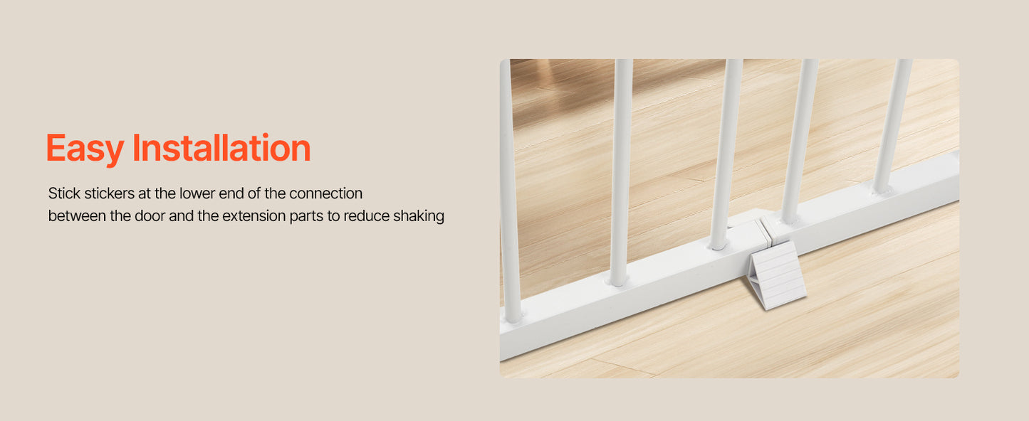 VEVOR Baby Gate 28 30 36 Inch High Walk Thru Pressure Mount