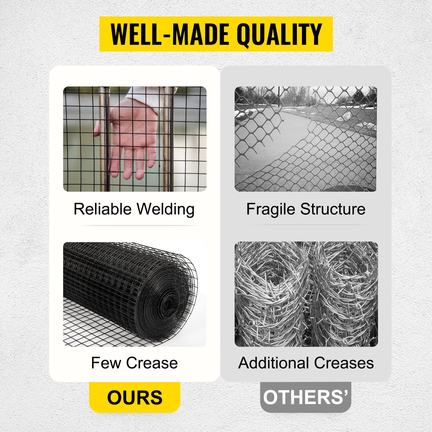 Welded Wire Vinyl Coated Chicken Mesh 1x1 16 Gauge 24x50