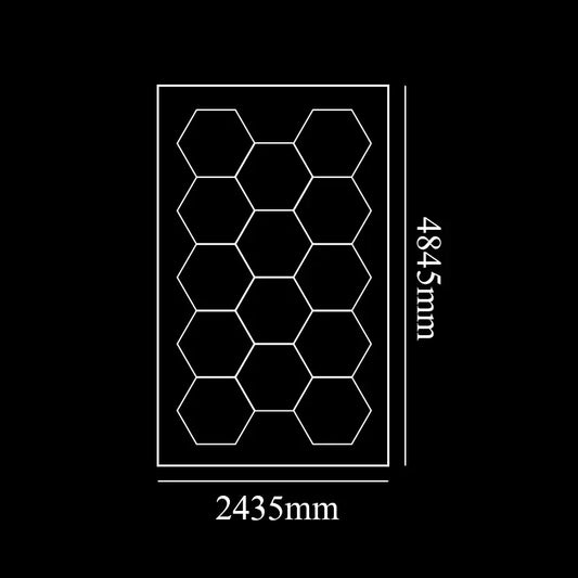 Honeycomb Hex Light Hexagon Led Lighting For Garage Car Wash