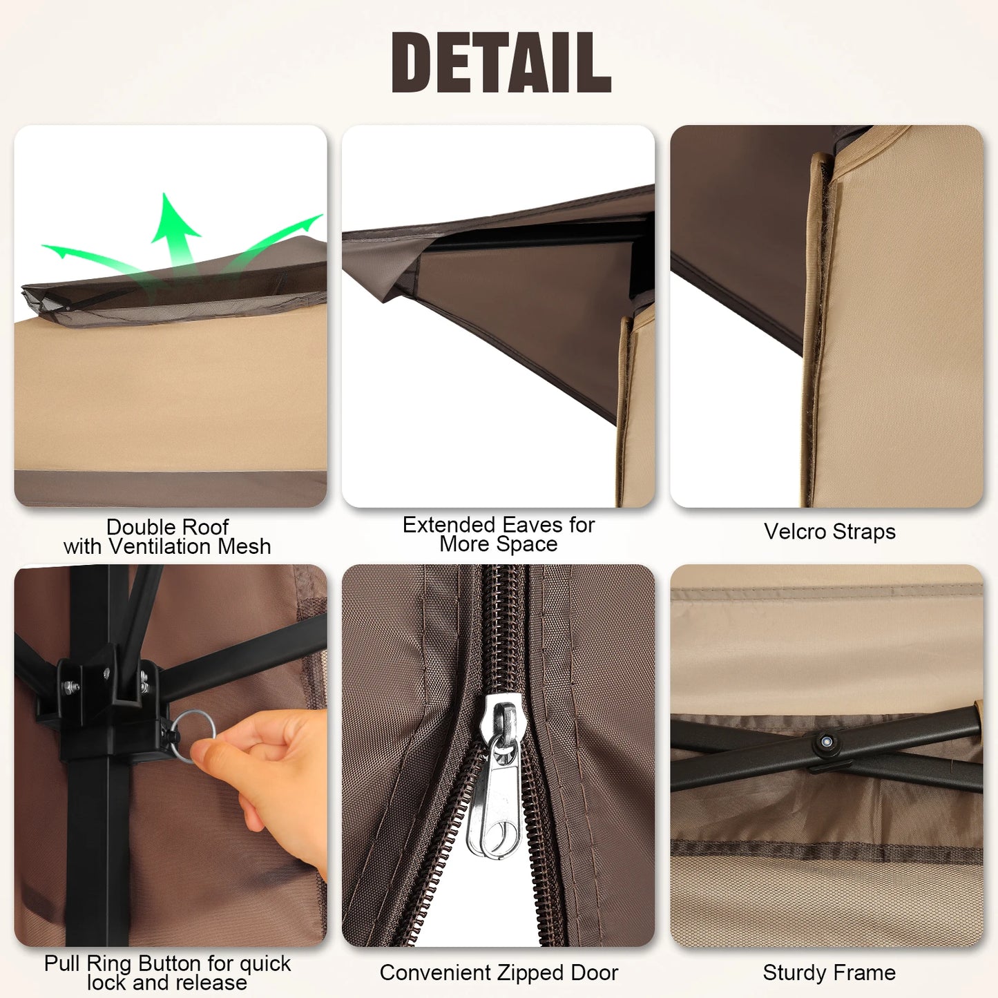 12x12 Pop Up Gazebo With Mosquito Netting Outdoor Carry Bag