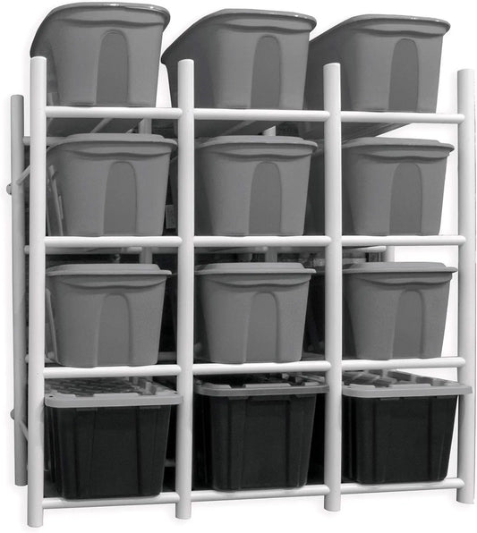 PROSLAT Bin Warehouse Rack - 12 Totes for Heavy Storage