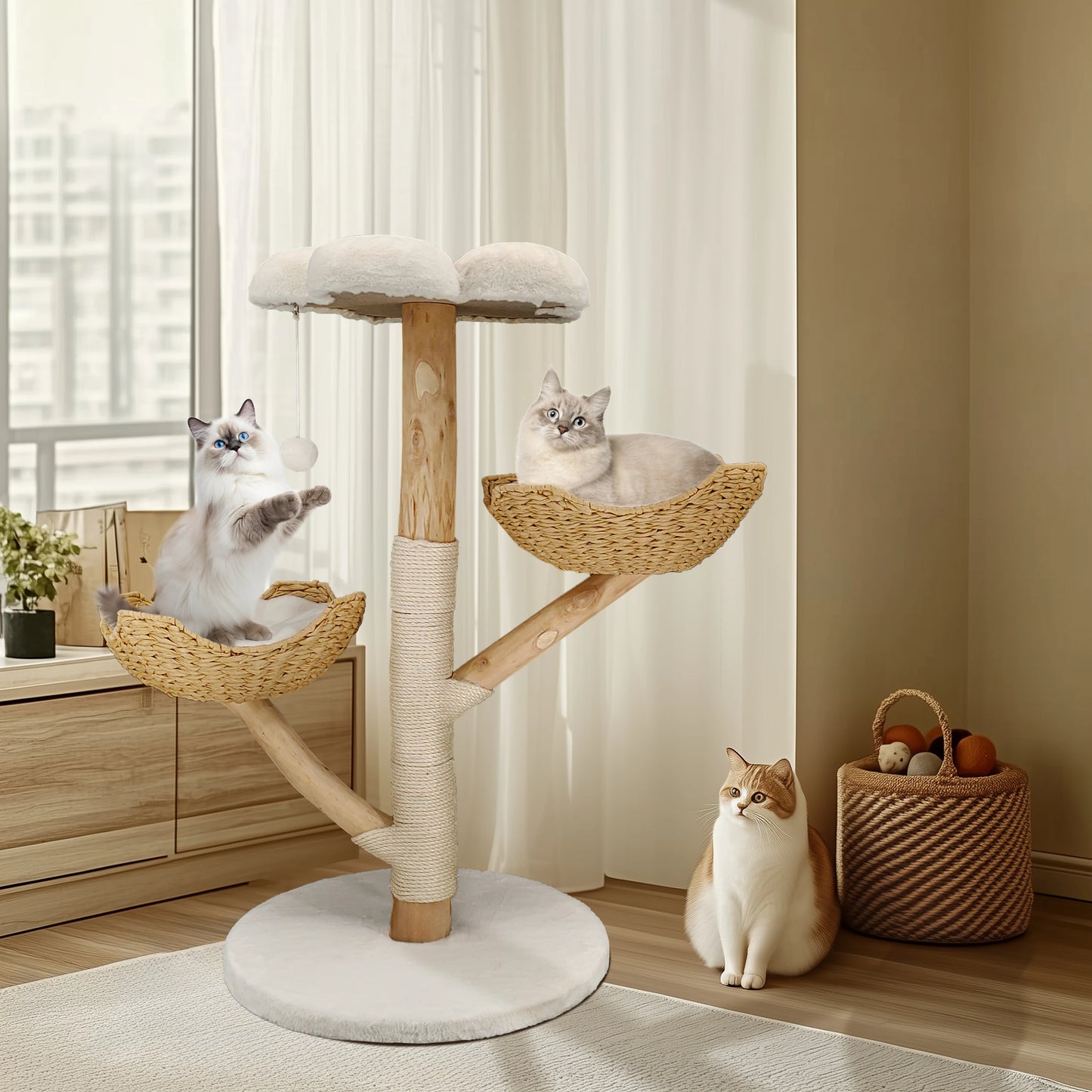 Bingopaw Cat Tree Tower Condo Scratching Post for Kittens