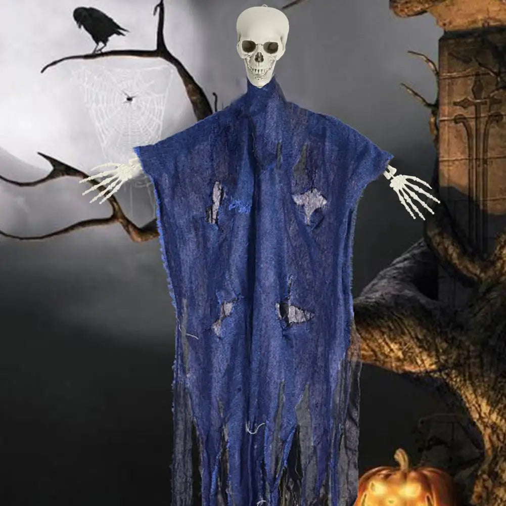 5.4ft Poseable Skeleton Prop Life Size Plastic Halloween