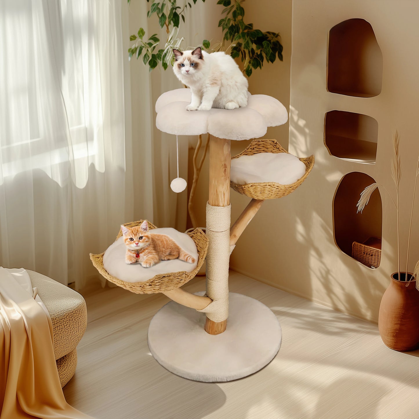 Bingopaw Cat Tree Tower Condo Scratching Post for Kittens