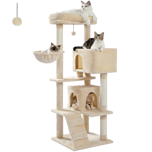 Luxury Cat Tree Multi Level Tower With Condo And Perches