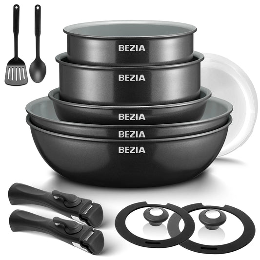 Induction Cookware with Healthy Ceramic Coating 13pcs Set