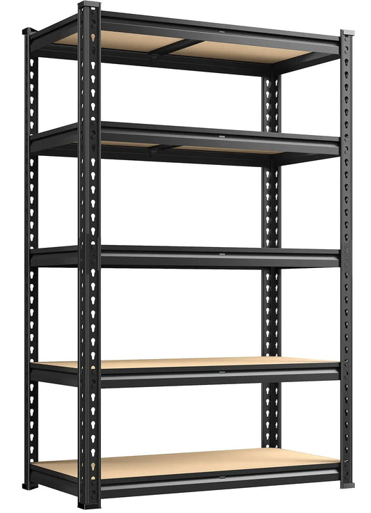 Storage Shelves 5 Tier Garage Shelving Heavy Duty Unit 35.5Lx11.9Wx72H