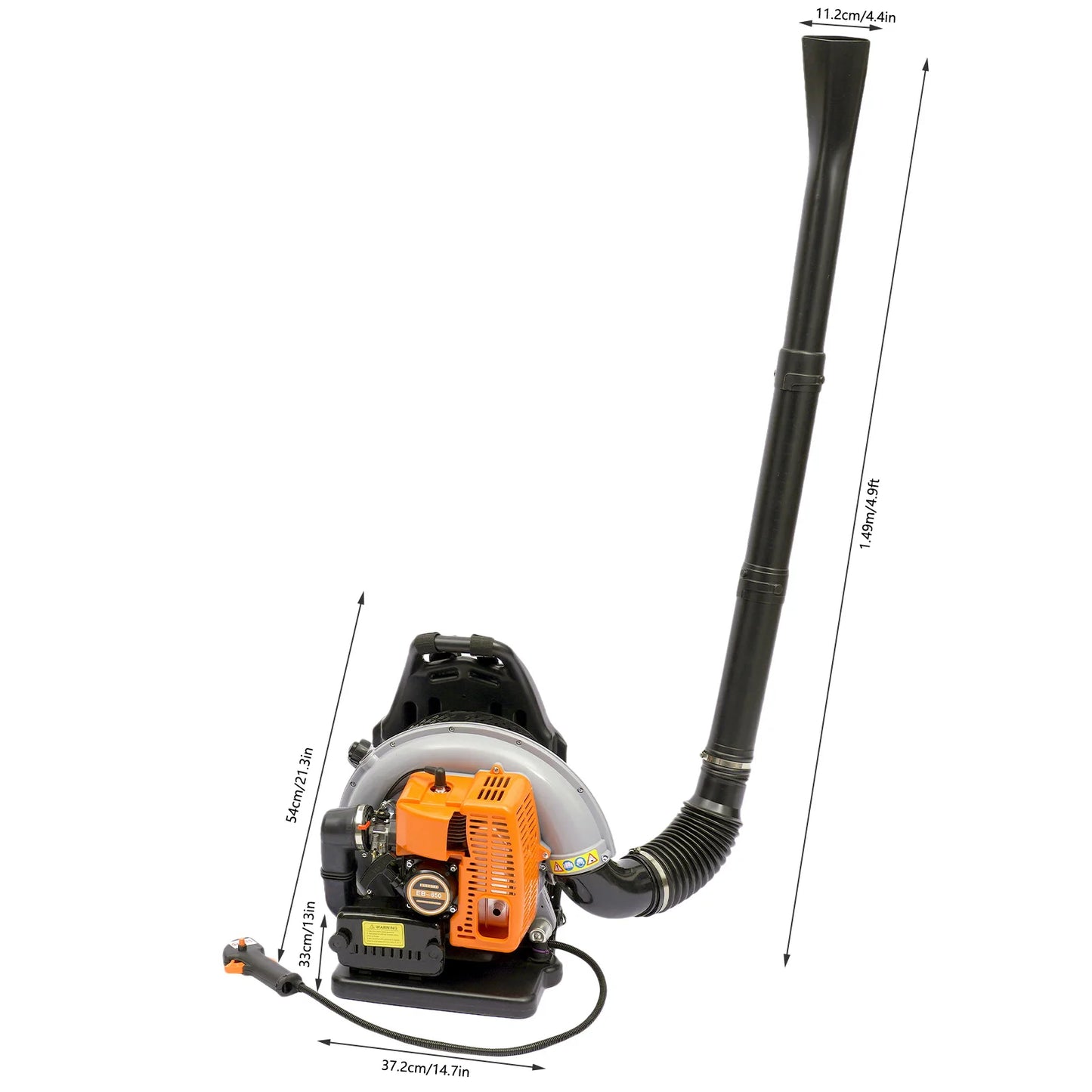 Gasoline Backpack Leaf Blower For Road Sweeping Snow Removal
