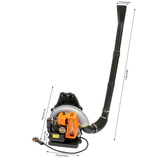Gasoline Backpack Leaf Blower For Road Sweeping Snow Removal