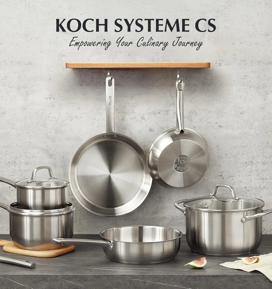 Koch Systeme CS 10 Piece Stainless Steel Cookware Set