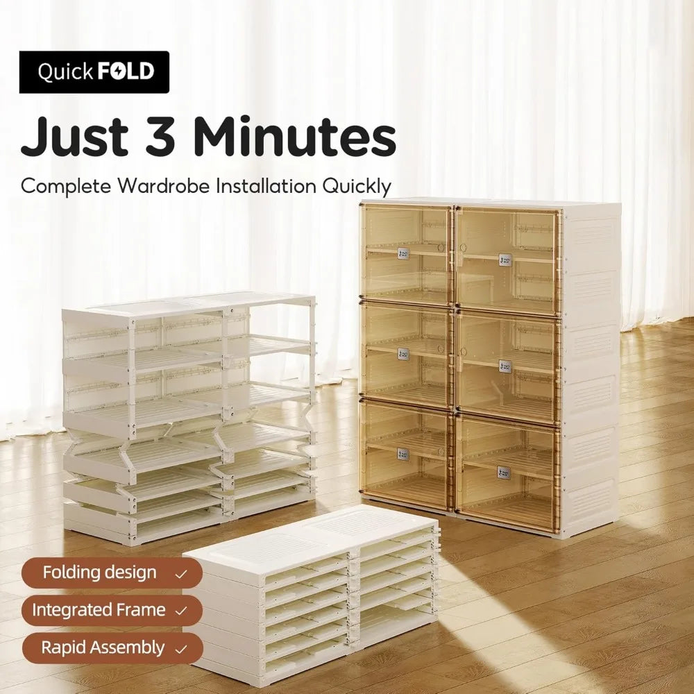 Portable Shoe Rack for Closet Entryway 8 Tiers 32 Pairs