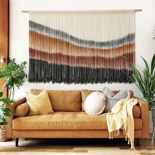 Hanging Wall Decor Large-Scale Tie-Dye Tapestry 57" Wx 35" L