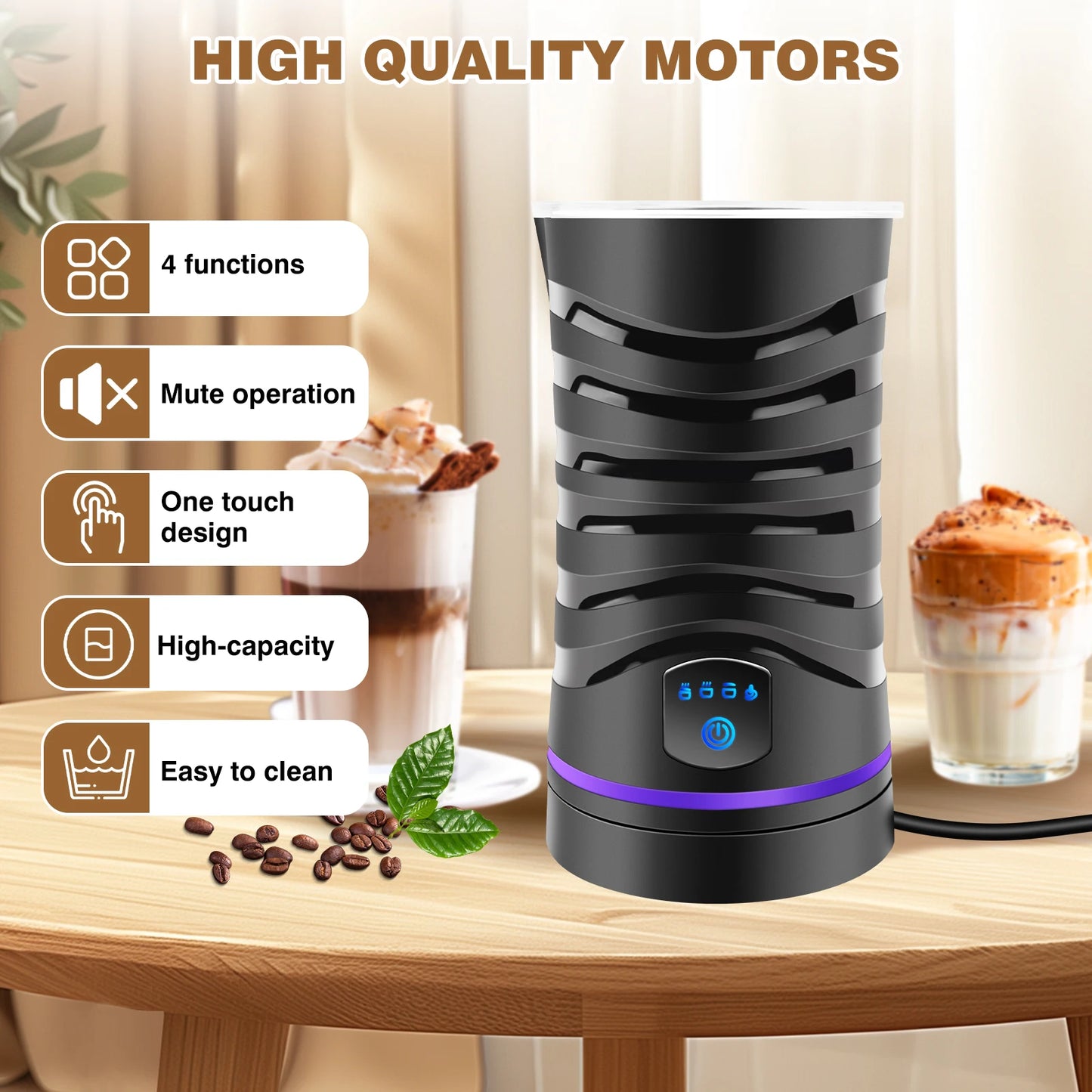 4 In 1 Electric Milk Frother Milk Foam Machine For Coffee