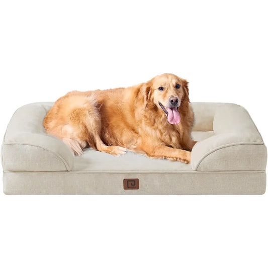 Waterproof Memory Foam XL Dog Bed with Sides and Cover