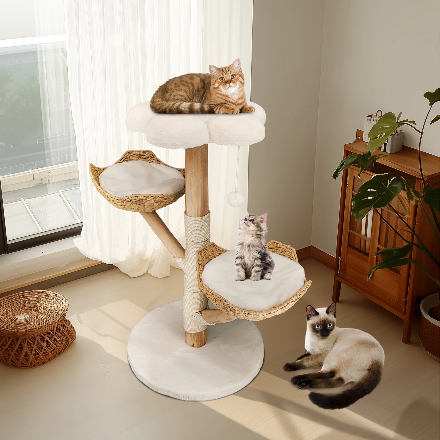 Bingopaw Cat Tree Tower Condo Scratching Post for Kittens