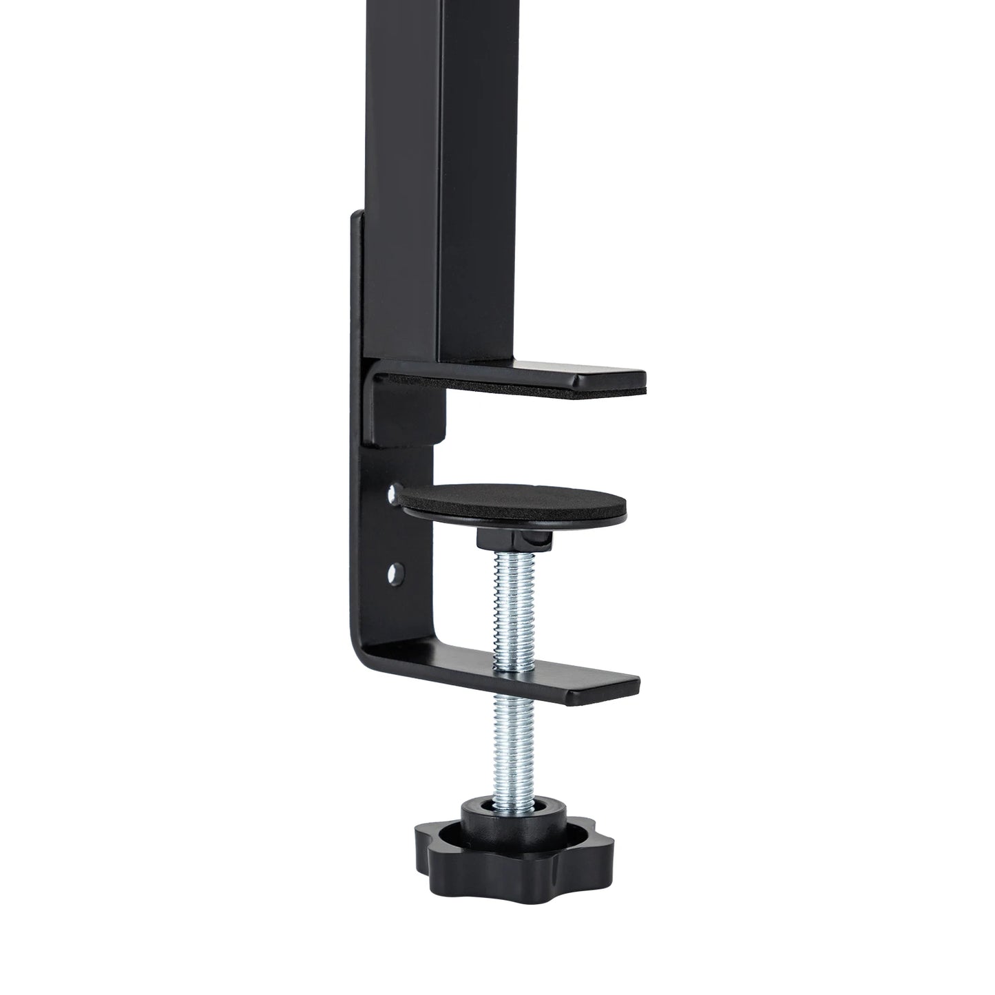 Clamp-on Desk Shelf, 2-Tier, Above or Under Table Corner Shelves Organizer, Black