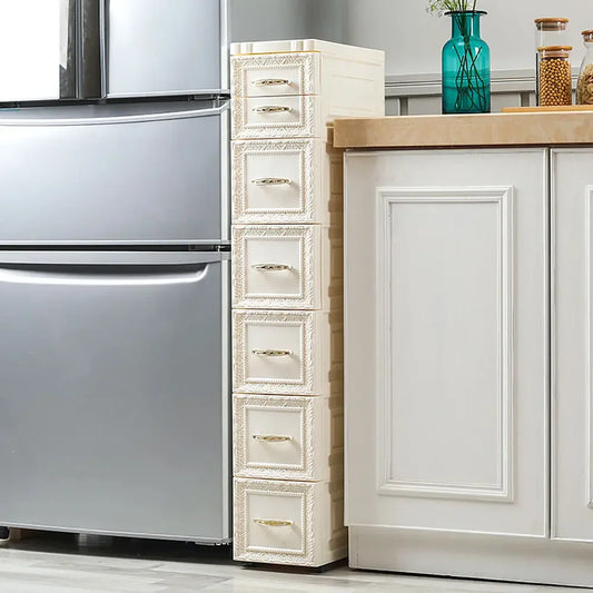 7 Drawer Floor Cabinet Storage Organizer Free Standing
