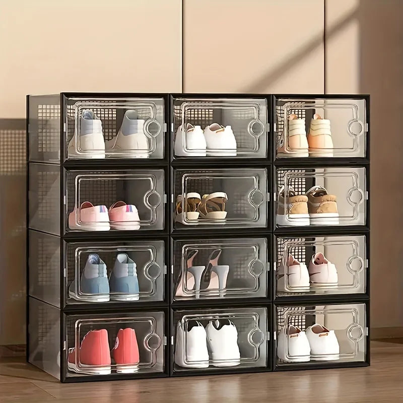 12 Pc / 24 Pc Large Capacity Modular Space-Saving Shoe Box