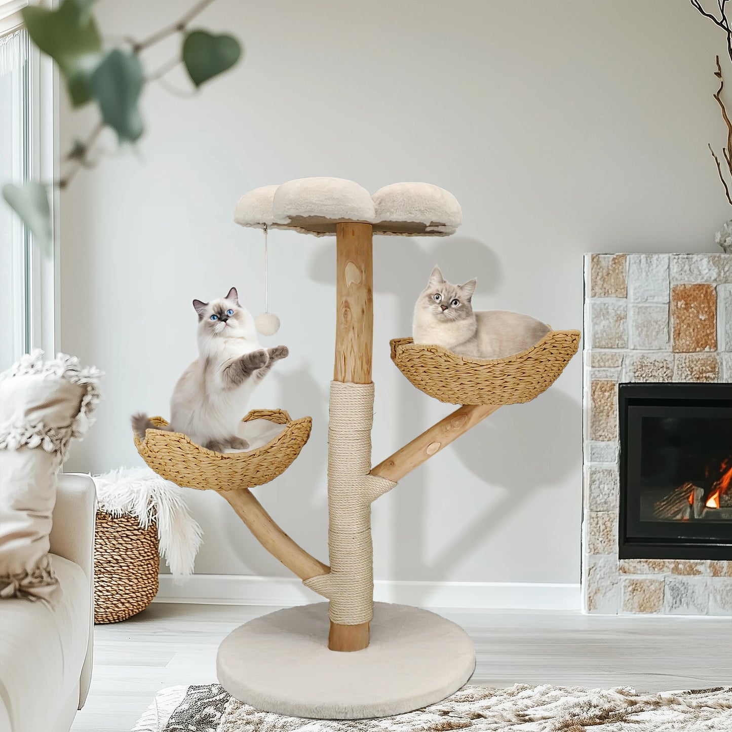 Bingopaw Cat Tree Tower Condo Scratching Post for Kittens